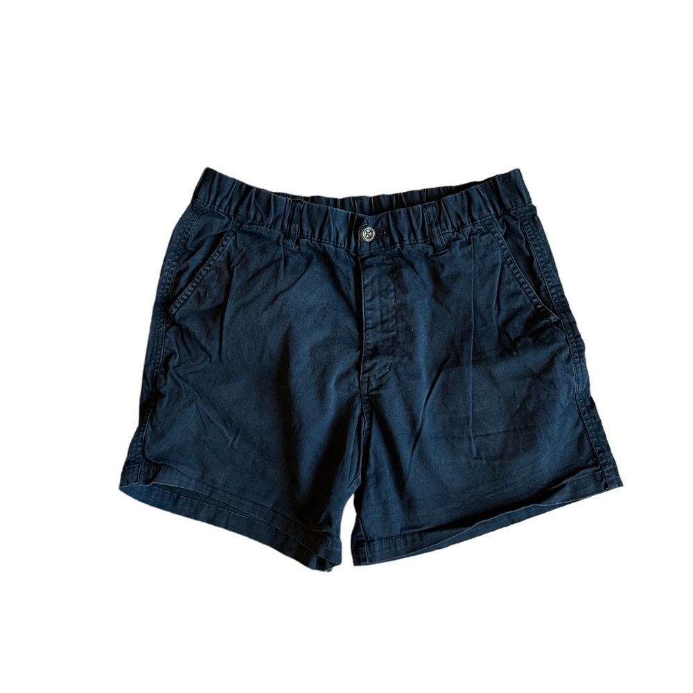 Bearbottom Mens Size M x 5.5" Stretch Waist Cotton Chino Shorts Blue